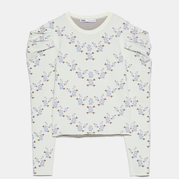 Zara floral knit sweater - Picture 11 of 13